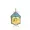 14K Yellow Gold Plated Turquoise Buddha Pendant Jewelry