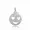 925 Silver Diamond Smiley Pendant Jewelry