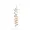 14K Yellow Gold Plated Diamond KARMA Letter Pendant Jewelry