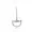 925 Silver Diamond Horse Bit Pendant Jewelry