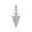 925 Silver Diamond Arrowhead Pendant Jewelry