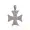 925 Silver Diamond Cross Clover Pendant Jewelry