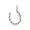 14K Yellow Gold Plated Diamond Horseshoe Pendant Jewelry