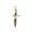 14k Yellow Gold Plated Black Spinel Sword Lucky Pendant Talwar Waves Dagger Amulet Jewelry