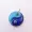 14k Yellow Gold Lapis & Turquoise Yin Yang Pendant Jewelry