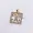 14k Yellow Gold Plated Diamond Initial Letter Pendant Jewelry