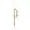 14k Yellow Gold Plated Diamond P Letter Pendant Jewelry