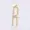 14k Yellow Gold Plated Diamond R Pendant Jewelry