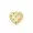 14k Yellow Gold Plated Multi Cubic Zirconia Heart Pendant Jewelry