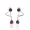 925 Silver White Cubic Zirconia Garnet Cubic Zirconia Cuff Earring Jewelry