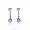 925 Silver Green White Amethyst Cubic Zirconia Dangle Earring Jewelry