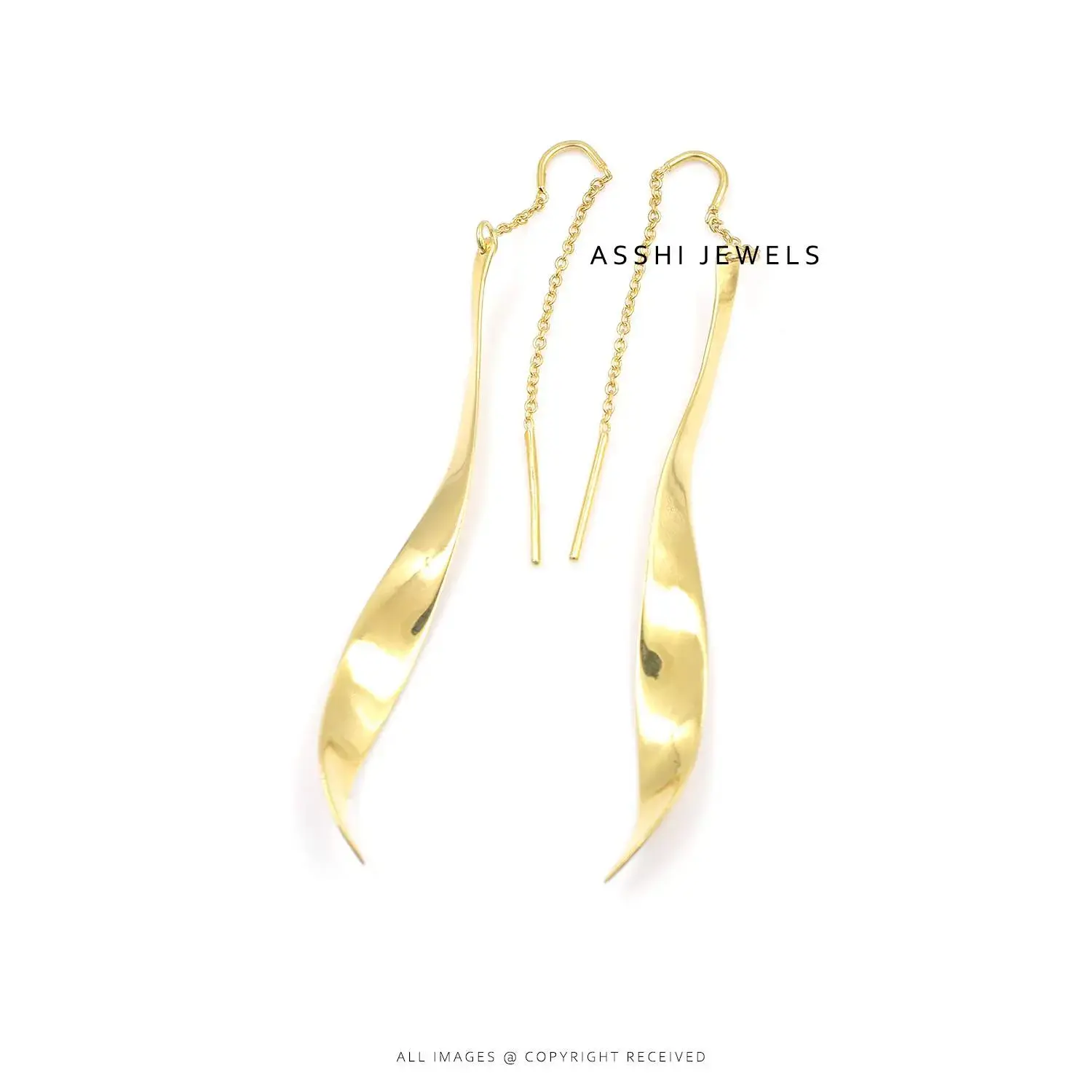 14K Yellow Gold Large Dangle Earring Jewelry 14K Yellow Gold Large Dangle Earring Jewelry