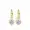 925 Silver White Topaz Hoop Earring Jewelry