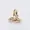 14K Yellow Gold Double Cut Diamond Hoop Earring Jewelry