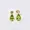 14K Yellow Gold Peridot & Topaz Stud Earring Jewelry