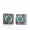 925 Silver Emerald Diamond Stud Earring Jewelry