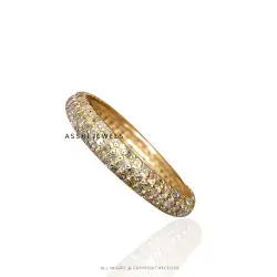 14k Yellow Gold Plated Diamond Ring Jewelry