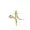 14k Yellow Gold Plated Snake Diamond Ring Jewelry