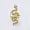 14K Yellow Gold Plated Moissanite Snake Ring Jewelry