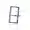 925 Silver Blue Cubic Zirconia Diamond Rectangle Ring Jewelry