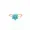 14K Yellow Gold Plated Ring Turquoise Jewelry
