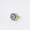 14K Yellow Gold Plated White Cubic Zirconia Blue Cubic Zirconia Turquoise Evil Eye Ring Jewelry