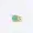 14K Yellow Gold Plated Chrysoprase White Topaz Ring Gypsy Ring Jewelry