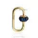 14K Yellow Gold Emerald Baguette Carabiner Jewelry Thumb