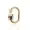 14K Yellow Gold Plated Multi Enamel Screw Carabiner Jewelry