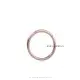 14k Rose Gold plain enhancer Lock jewelry Thumb