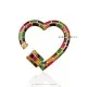 925 Silver Multi Enamel Heart Carabiner Jewelry Thumb