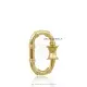 14K Yellow Gold Plated Bamboo Carabiner Jewelry Thumb