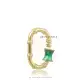 14K Yellow Gold Plated Bamboo Carabiner Jewelry Thumb