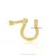 14K Yellow Gold Shackle Carabiner Jewelry Thumb