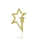 14K Yellow Gold Plain Star Carabiner Lock Jewelry Thumb