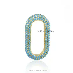 925 Silver Turquoise Connector Lock Jewelry