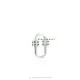 925 Silver Yellow Green Cubic Zirconia Lock Jewelry Thumb