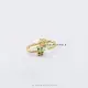 925 Silver Yellow Green Cubic Zirconia Lock Jewelry Thumb