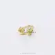925 Silver Yellow Green Cubic Zirconia Lock Jewelry Thumb
