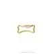 14K Yellow Gold Plated Bone Carabiner Lock Jewelry Thumb