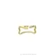 14K Yellow Gold Plated Bone Carabiner Lock Jewelry Thumb