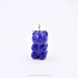 Lapis Teddy Bear Pendant – 925 Sterling Silver