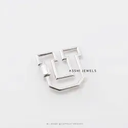 U Letter Carabiner Lock – Sterling silver jewelry