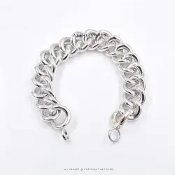 Classic Curb Chain Bracelet in 925 Sterling Silver