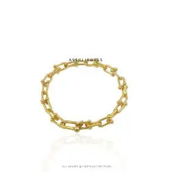 U Link Chain Bracelet in 925 Sterling Silver