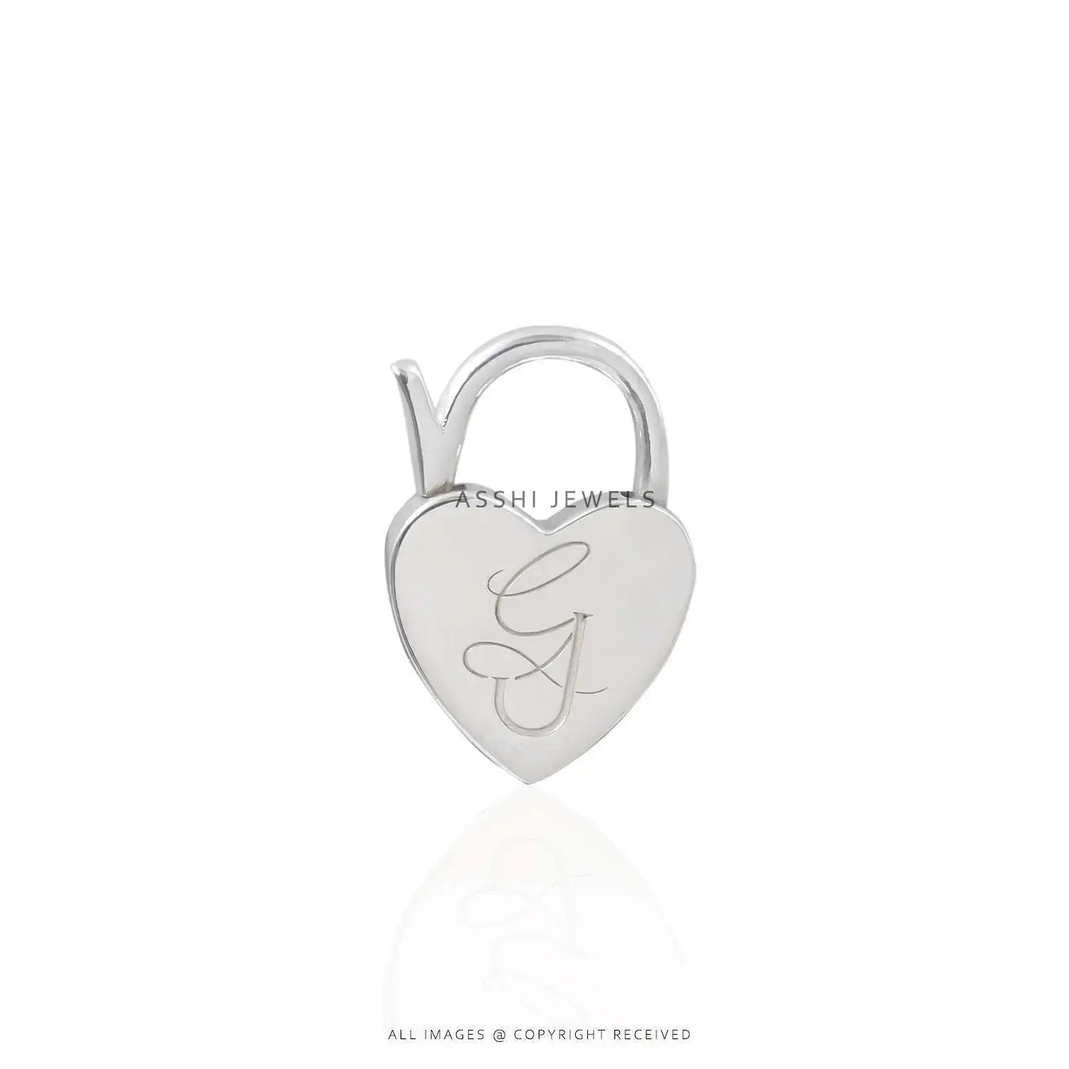 GJ Mini Padlock - Sterling Silver Jewelry